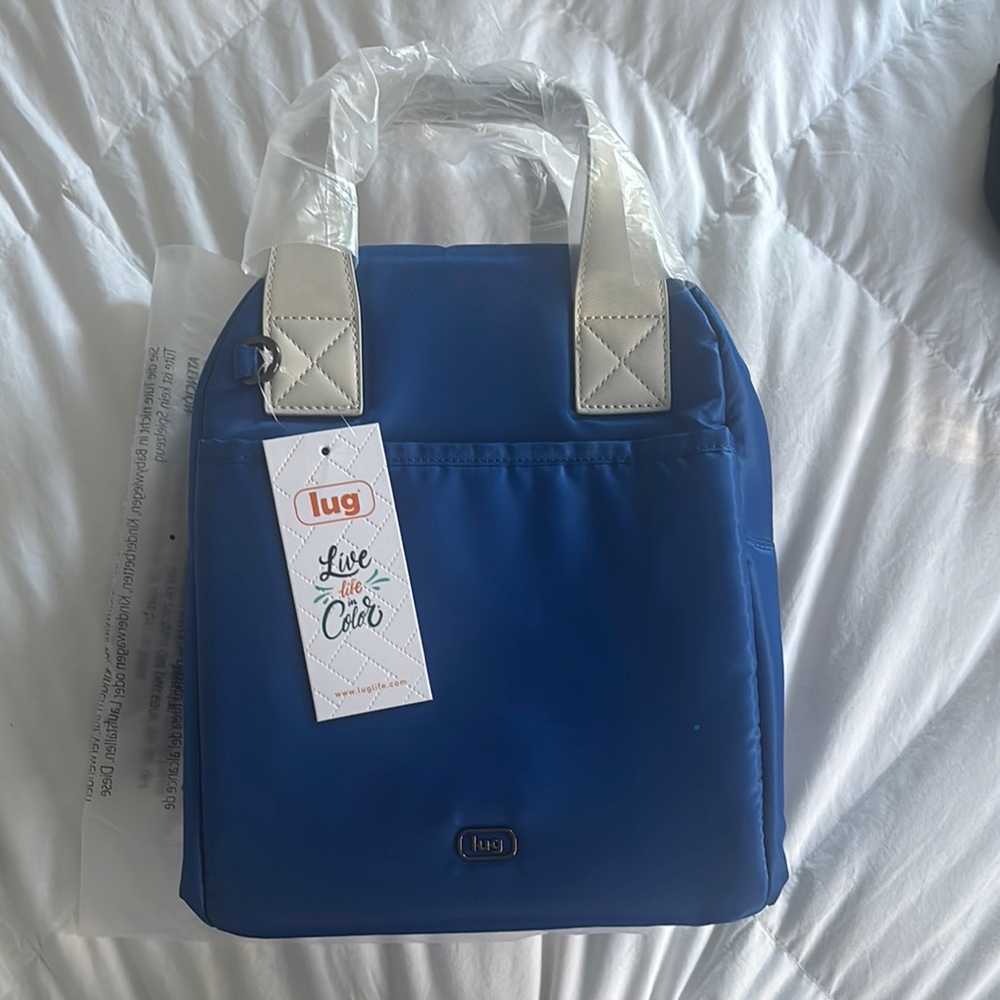 Lug Merengue Blue Insulated  Bag New from Spring Box